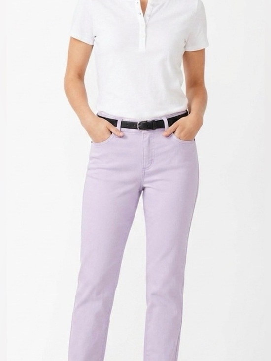 Talbots Pants - Talbots 10P Light Purple Simply Flattering 5-Pocket Straight Leg Pants Petite